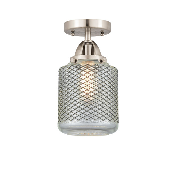Innovations - 288-1C-SN-G262-LED - LED Semi-Flush Mount - Nouveau 2 - Brushed Satin Nickel