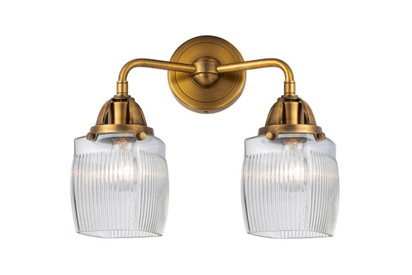 Innovations - 288-2W-BB-G302 - Two Light Bath Vanity - Nouveau 2 - Brushed Brass