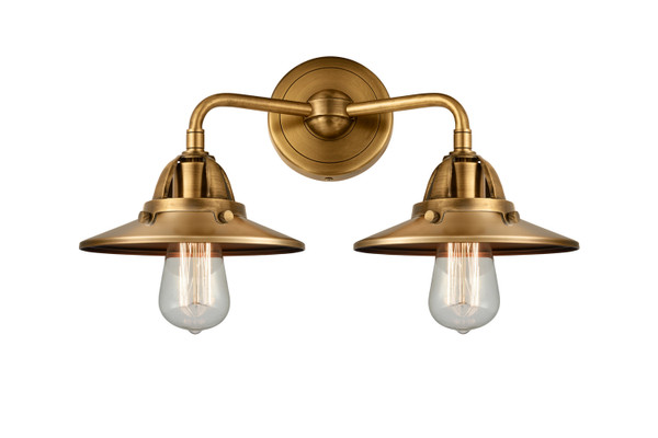 Innovations - 288-2W-BB-M4-BB - Two Light Bath Vanity - Nouveau 2 - Brushed Brass