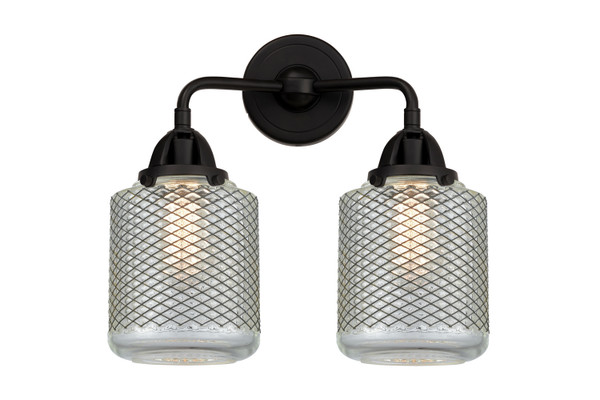 Innovations - 288-2W-BK-G262 - Two Light Bath Vanity - Nouveau 2 - Matte Black