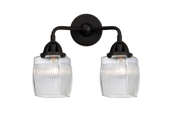 Innovations - 288-2W-BK-G302 - Two Light Bath Vanity - Nouveau 2 - Matte Black