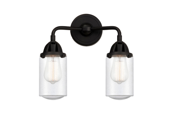 Innovations - 288-2W-BK-G314 - Two Light Bath Vanity - Nouveau 2 - Matte Black