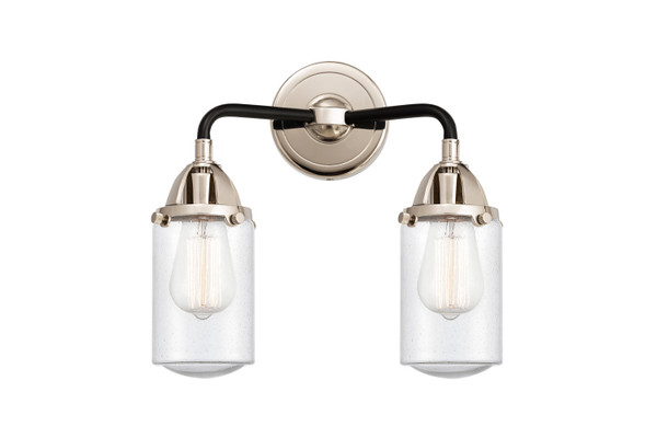 Innovations - 288-2W-BPN-G314 - Two Light Bath Vanity - Nouveau 2 - Black Polished Nickel