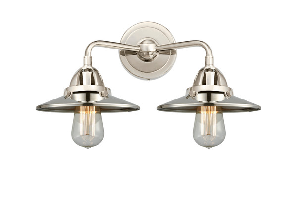 Innovations - 288-2W-PN-M1-PN - Two Light Bath Vanity - Nouveau 2 - Polished Nickel