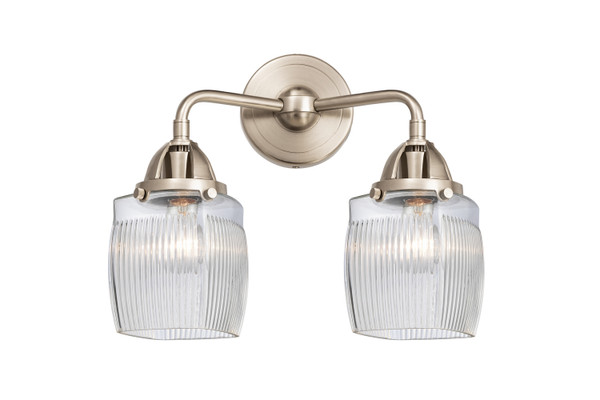 Innovations - 288-2W-SN-G302 - Two Light Bath Vanity - Nouveau 2 - Brushed Satin Nickel