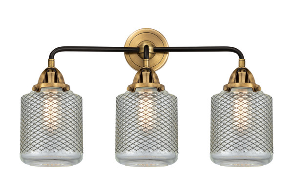 Innovations - 288-3W-BAB-G262 - Three Light Bath Vanity - Nouveau 2 - Black Antique Brass