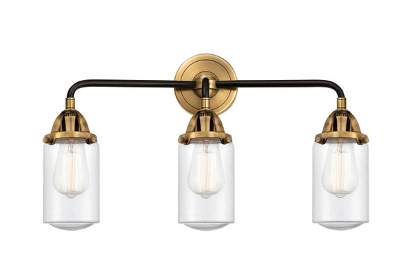 Innovations - 288-3W-BAB-G314 - Three Light Bath Vanity - Nouveau 2 - Black Antique Brass