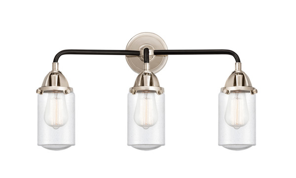 Innovations - 288-3W-BPN-G314 - Three Light Bath Vanity - Nouveau 2 - Black Polished Nickel