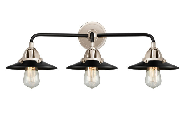 Innovations - 288-3W-BPN-M6-BK-LED - LED Bath Vanity - Nouveau 2 - Black Polished Nickel