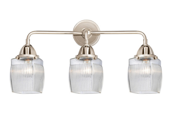 Innovations - 288-3W-PN-G302 - Three Light Bath Vanity - Nouveau 2 - Polished Nickel