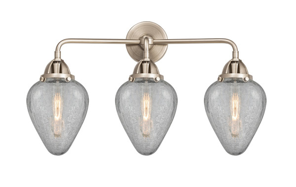 Innovations - 288-3W-SN-G165 - Three Light Bath Vanity - Nouveau 2 - Brushed Satin Nickel