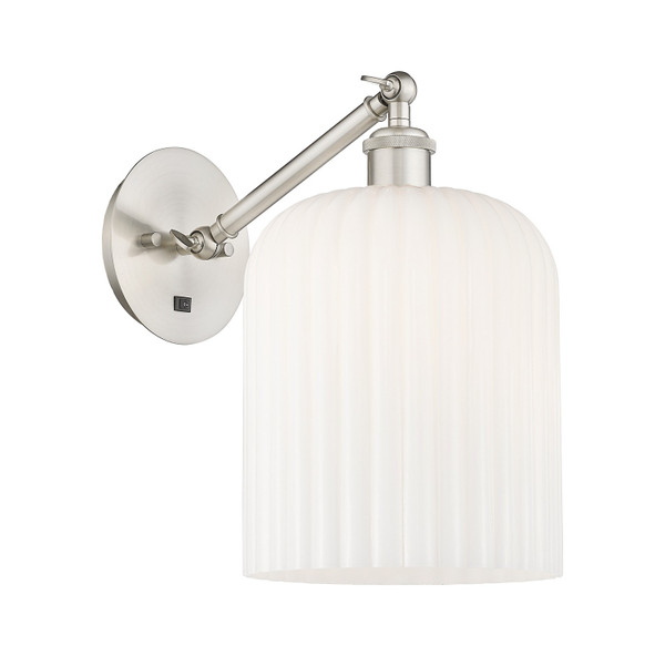 Innovations - 317-1W-SN-G559-8GWH - One Light Wall Sconce - Ballston - Brushed Satin Nickel