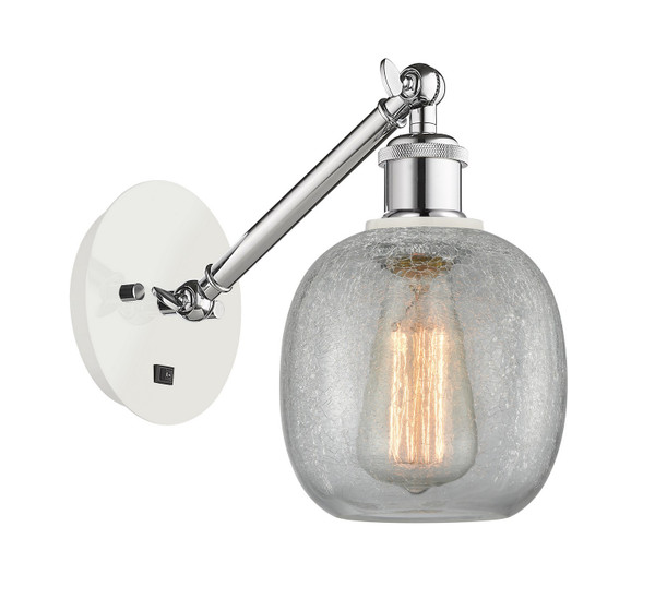 Innovations - 317-1W-WPC-G105 - One Light Wall Sconce - Ballston - White Polished Chrome