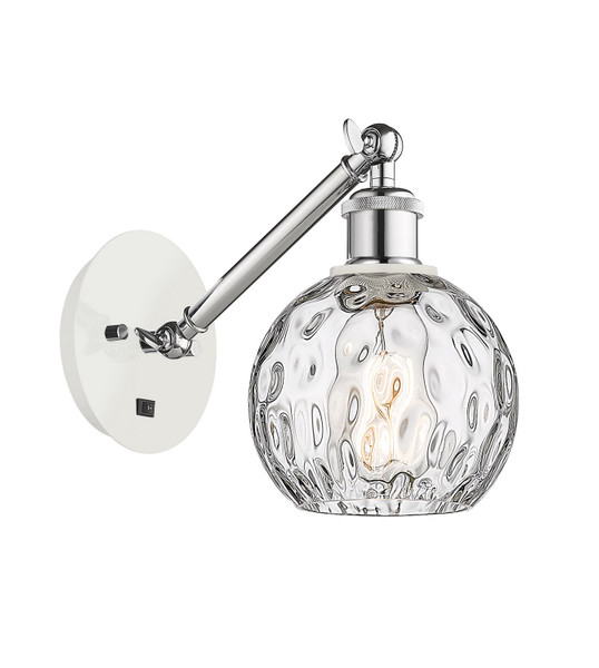 Innovations - 317-1W-WPC-G1215-6 - One Light Wall Sconce - Ballston - White Polished Chrome
