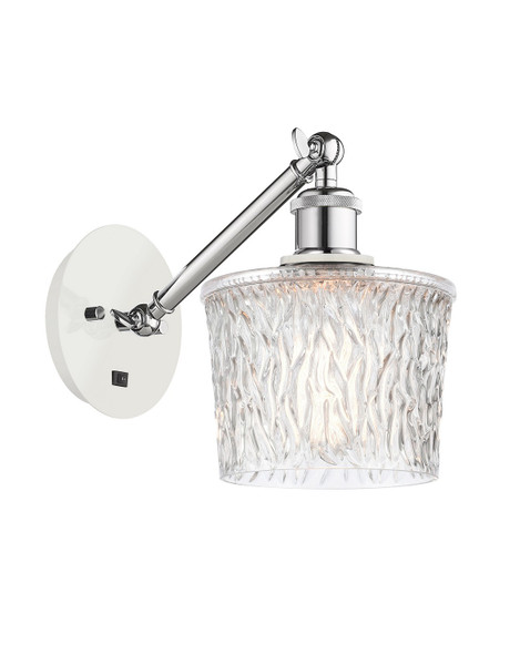 Innovations - 317-1W-WPC-G402 - One Light Wall Sconce - Ballston - White Polished Chrome