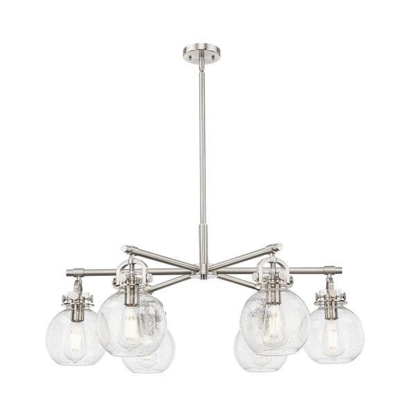 Innovations - 410-6CR-SN-G410-7SDY - Six Light Chandelier - Downtown Urban - Satin Nickel