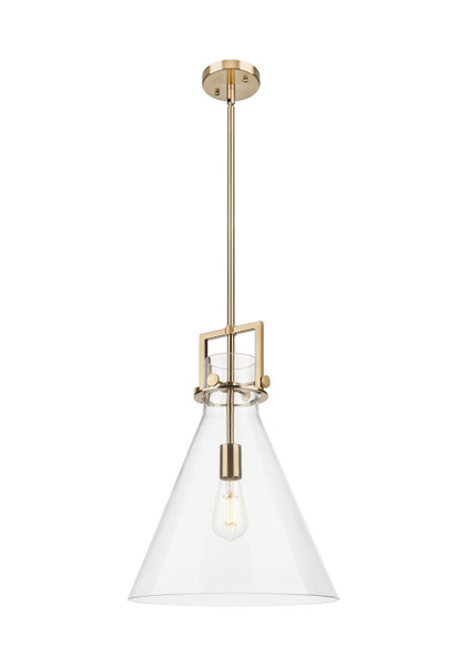 Innovations - 411-1SL-CB-G411-14CL - One Light Pendant - Downtown Urban - Champagne Bronze