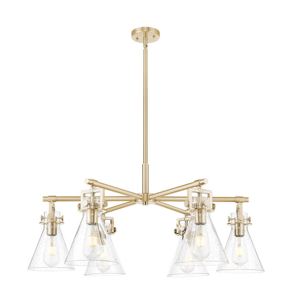 Innovations - 411-6CR-CB-G411-7SDY - Six Light Chandelier - Downtown Urban - Champagne Bronze