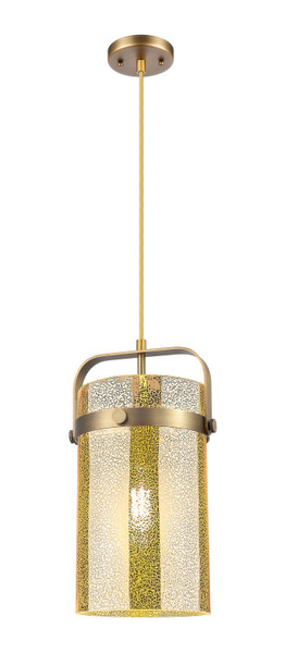 Innovations - 413-1PM-BB-G413-1S-8ME - One Light Mini Pendant - Downtown Urban - Brushed Brass