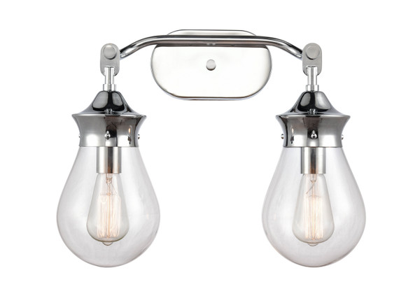 Innovations - 414-2W-PC-6CL-LED - Two Light Bath Vanity - Polished Chrome