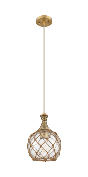 Innovations - 415-1P-BB-G122-8RB - One Light Pendant - Ballston - Brushed Brass