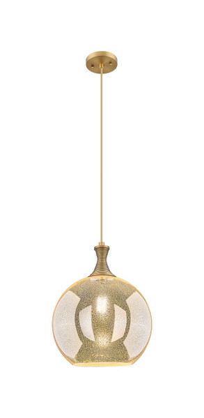 Innovations - 415-1P-BB-G128-12 - One Light Mini Pendant - Ballston - Brushed Brass