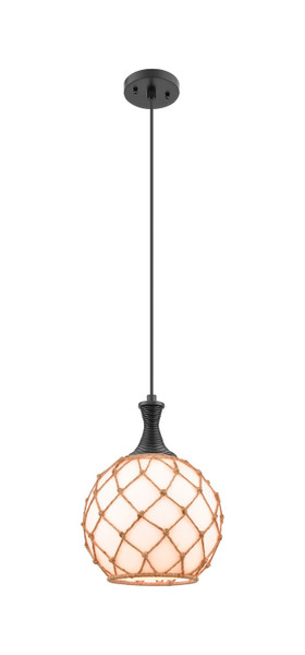 Innovations - 415-1P-BK-G121-10RB - One Light Mini Pendant - Ballston - Matte Black