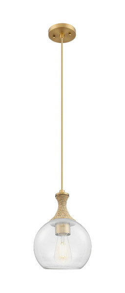 Innovations - 415-1PR-BB-G122-8 - One Light Mini Pendant - Ballston - Brushed Brass