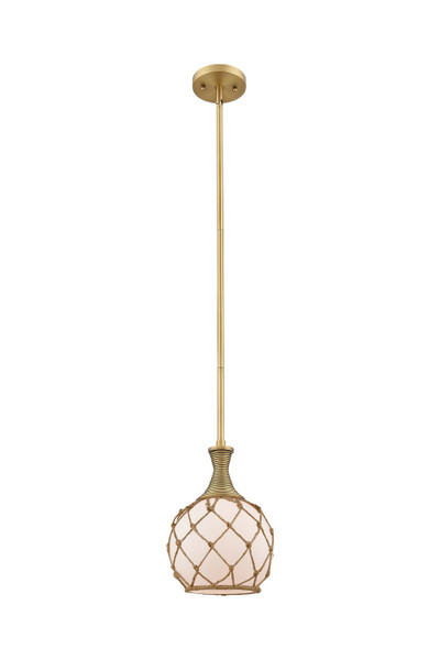 Innovations - 415-1S-BB-G121-8RB - One Light Mini Pendant - Ballston - Brushed Brass