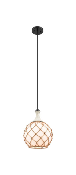 Innovations - 415-1SR-BK-G121-10RB - One Light Mini Pendant - Ballston - Matte Black