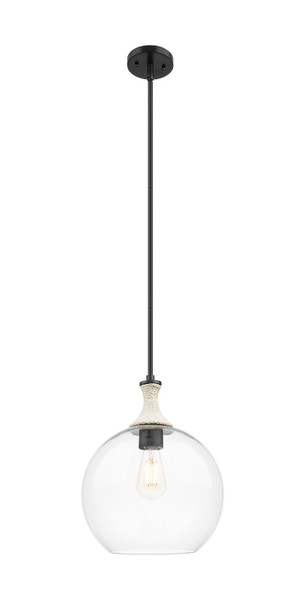 Innovations - 415-1SR-BK-G122-12 - One Light Mini Pendant - Ballston - Matte Black