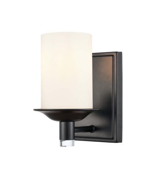 Innovations - 417-1W-BK-W - One Light Bath Vanity - Matte Black