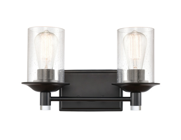Innovations - 417-2W-BK-SDY-LED - Two Light Bath Vanity - Matte Black