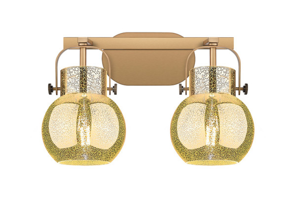 Innovations - 423-2W-BB-G410-6ME - Two Light Bath Vanity - Downtown Urban - Brushed Brass