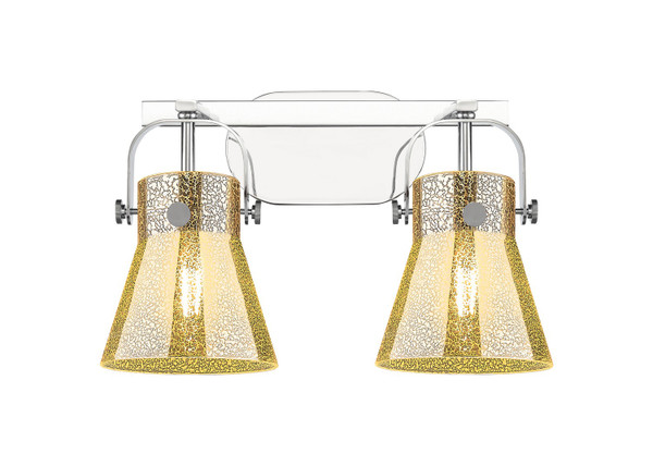 Innovations - 423-2W-PC-G411-6ME - Two Light Bath Vanity - Downtown Urban - Polished Chrome