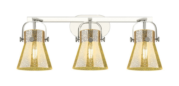 Innovations - 423-3W-PN-G411-6ME - Three Light Bath Vanity - Downtown Urban - Polished Nickel