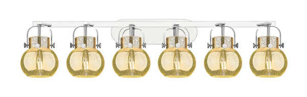 Innovations - 423-6W-PC-G410-6ME - Six Light Bath Vanity - Downtown Urban - Polished Chrome