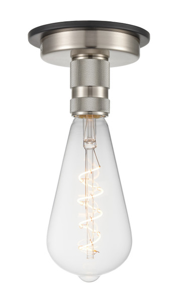 Innovations - 431-1F-BSN-BB-95-LED - One Light Flush Mount - Restoration - Brushed Satin Nickel