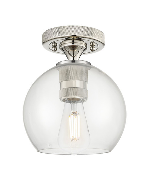 Innovations - 434-1F-PN-G122-6 - One Light Flush Mount - Downtown Urban - Polished Nickel