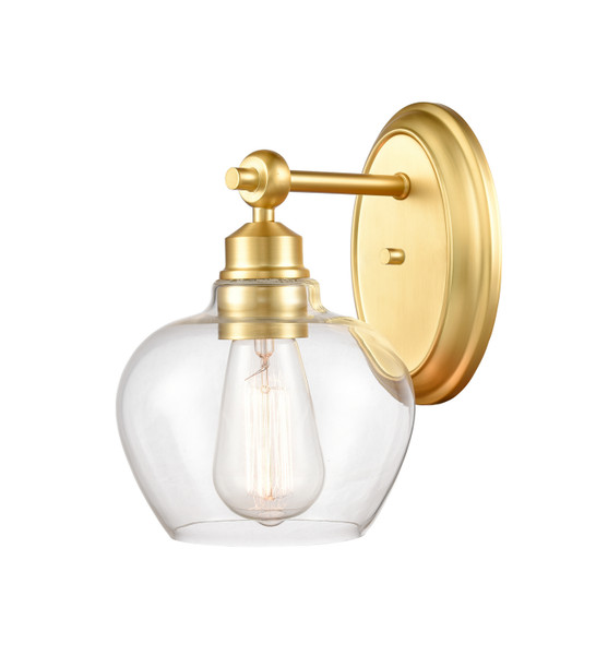 Innovations - 438-1W-SG-CL-LED - One Light Bath Vanity - Satin Gold