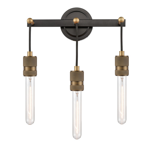 Innovations - 444-3W-BAB-T9-7-LED - LED Bath Vanity - Ellis - Black Antique Brass