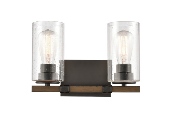 Innovations - 445-2W-BK-G4454 - Two Light Bath Vanity - Matte Black
