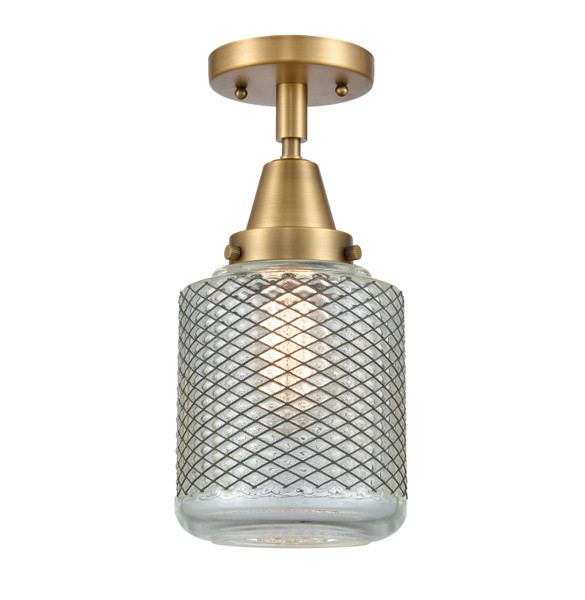 Innovations - 447-1C-BB-G262 - One Light Flush Mount - Caden - Brushed Brass