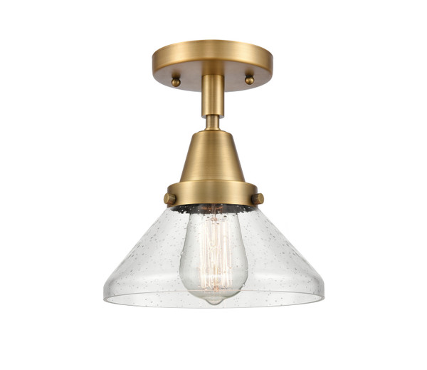 Innovations - 447-1C-BB-G4474 - One Light Flush Mount - Caden - Brushed Brass