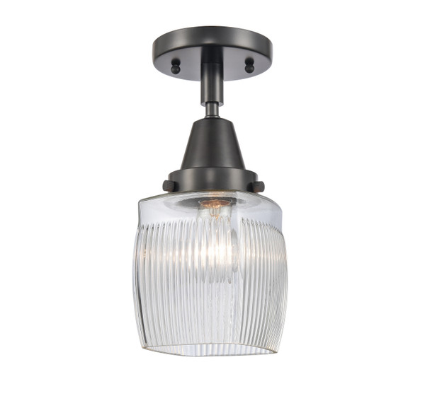 Innovations - 447-1C-BK-G302-LED - LED Flush Mount - Caden - Matte Black