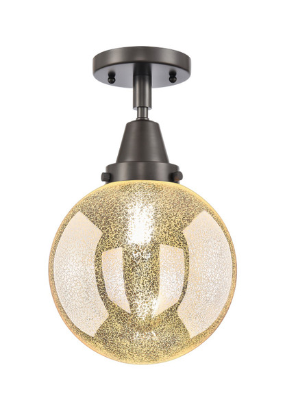 Innovations - 447-1C-OB-G208-8 - One Light Semi-Flush Mount - Caden - Oil Rubbed Bronze