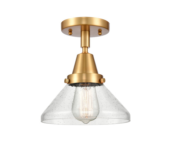 Innovations - 447-1C-SG-G4474 - One Light Flush Mount - Caden - Satin Gold