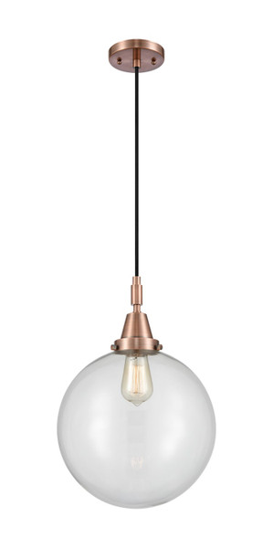 Innovations - 447-1P-AC-G202-12 - One Light Mini Pendant - Caden - Antique Copper