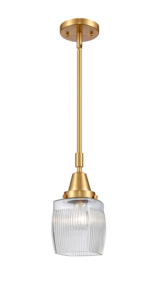 Innovations - 447-1S-SG-G302-LED - LED Mini Pendant - Caden - Satin Gold
