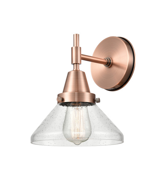 Innovations - 447-1W-AC-G4474 - One Light Wall Sconce - Caden - Antique Copper